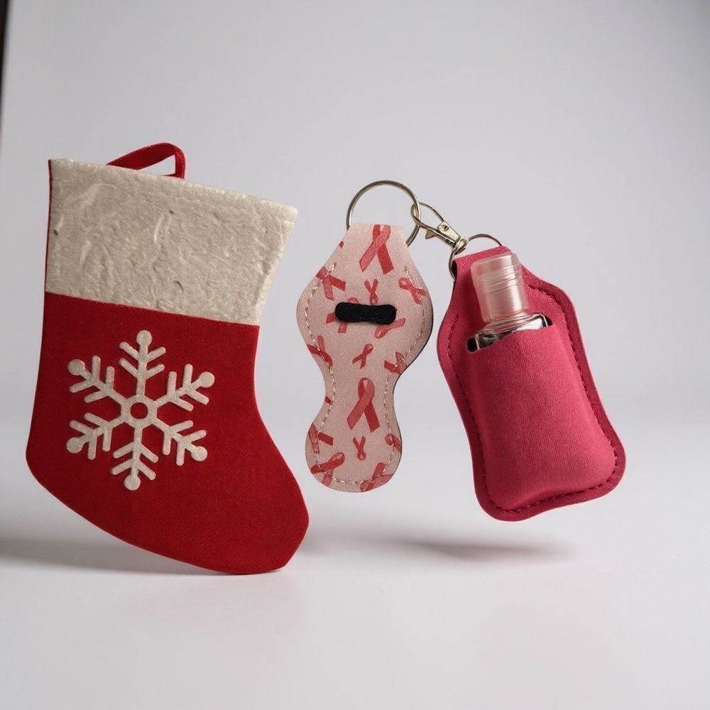 S1. Lipstick/Chapstick and Sanitizer Keychain